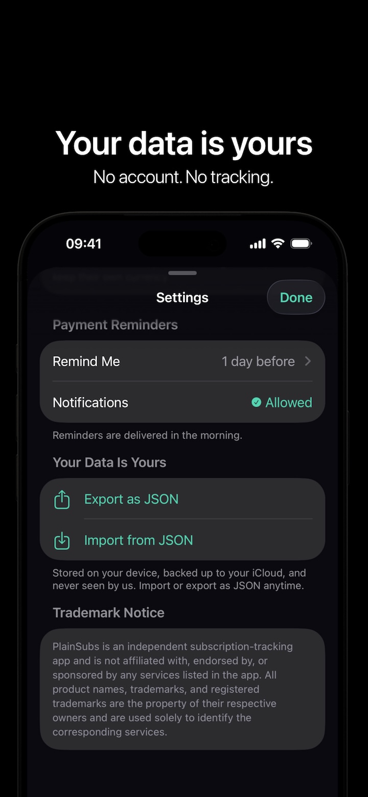 PlainSubs screenshot 4