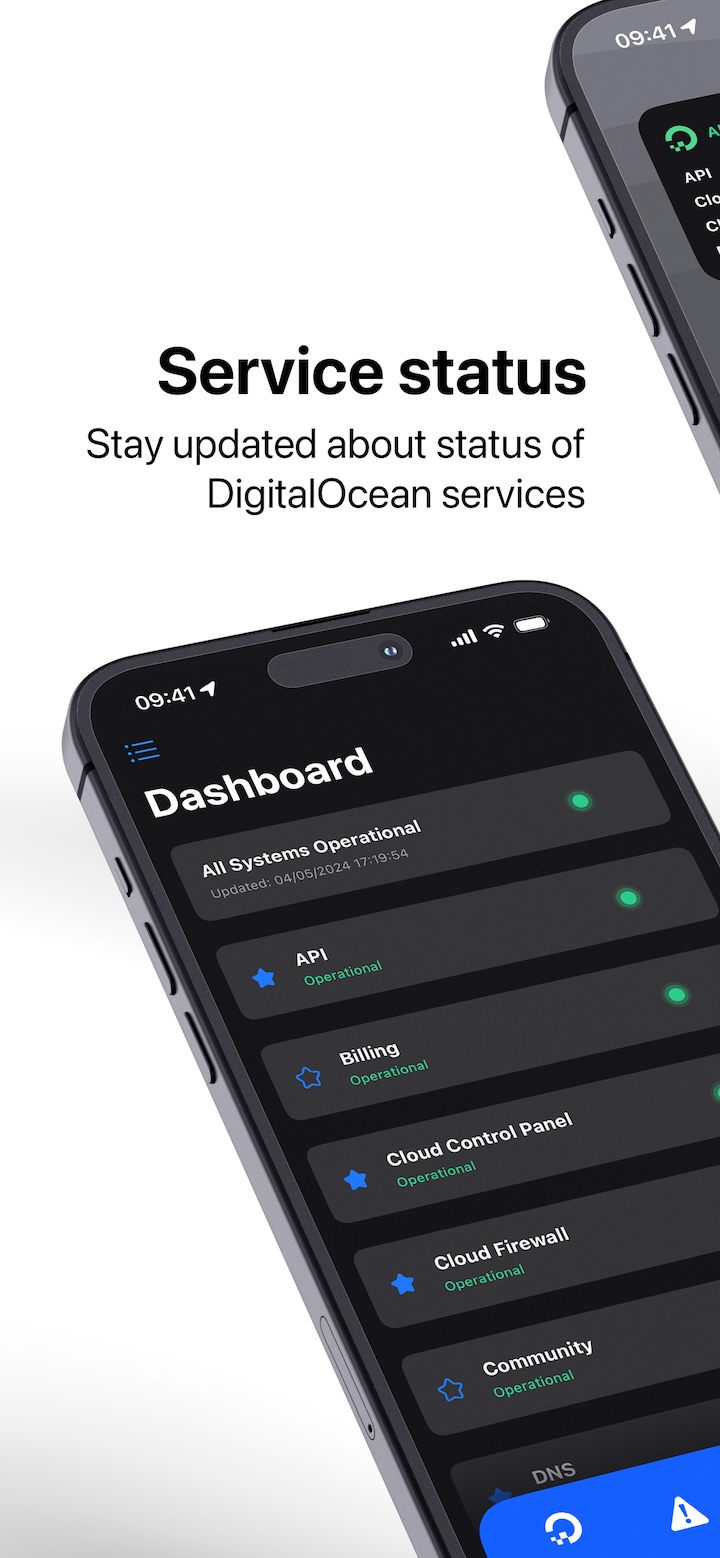 Status for DigitalOcean screenshot 1